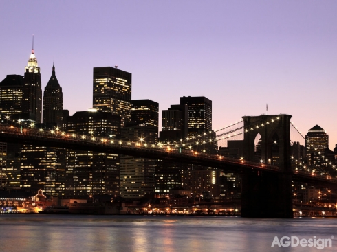 Fototapeta Manhattan večer 360 x 255 cm