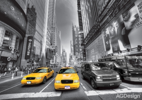 Fototapeta Žluté taxi 360 x 254 cm